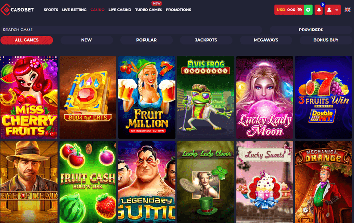 casobet casino games