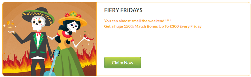 Fiery Fridays bonus