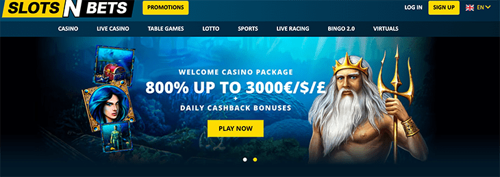 SLotsnbets casino bonuses