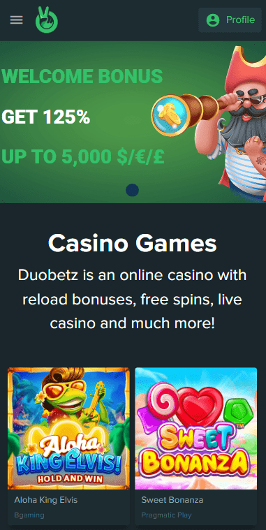 Duobetz Casino Mobile