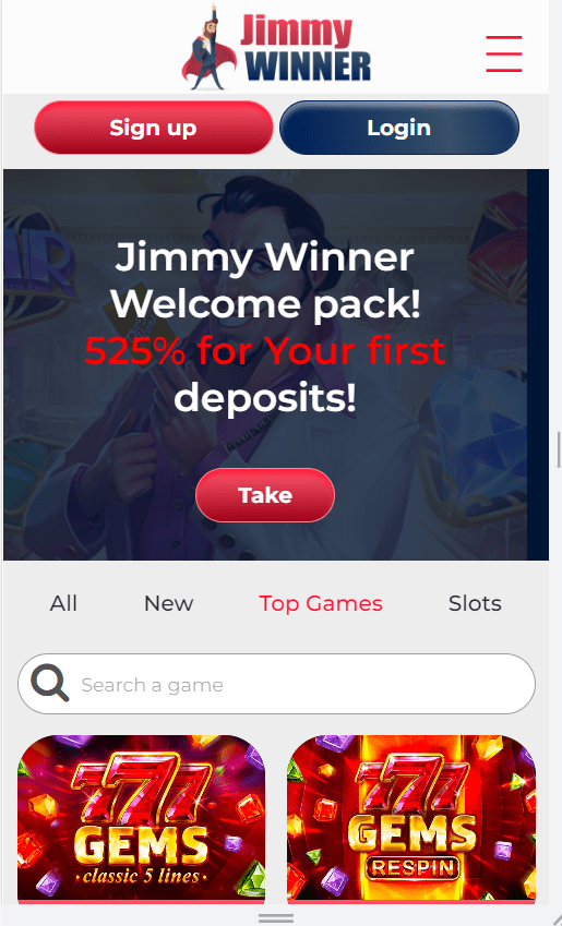 Jimmy Winner Mobile