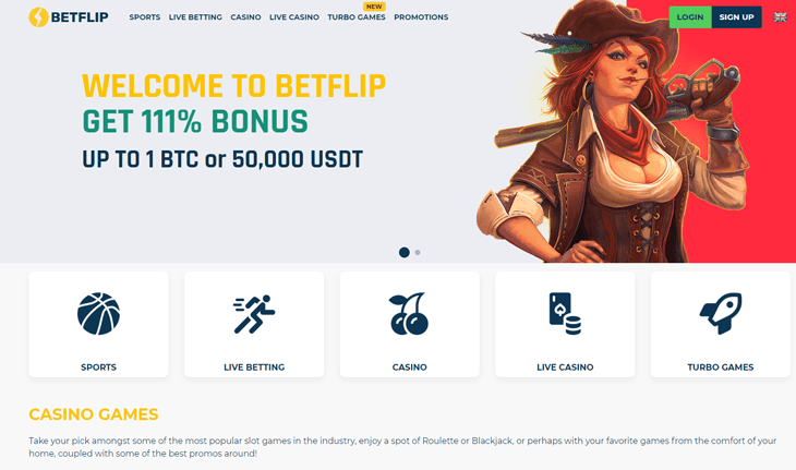 Betflip casino - Reputable Non Gamstop Betting Site