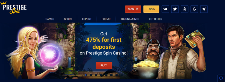 Prestige Spin Casino Introduction