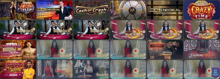 Mostro Casino Live Casino Games