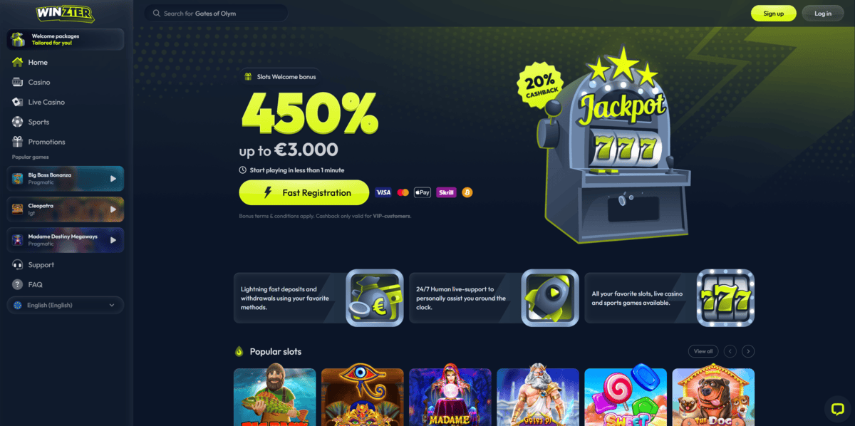 Winzter Casino Review – Non GamStop UK Casino & Sportsbook